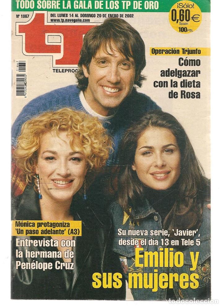 Coleccionismo de revista Teleprograma: TP. TELEPROGRAMA. N&ordm; 1867. . 14 ENERO 2002. (P/C33) - Foto 1