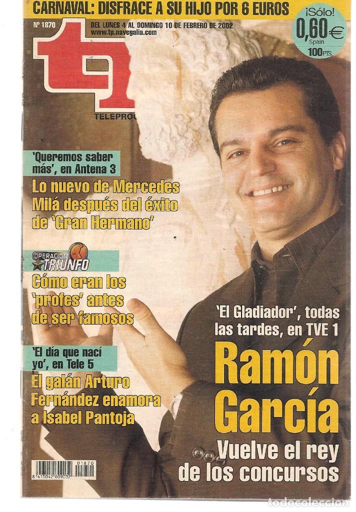 Coleccionismo de revista Teleprograma: TP. TELEPROGRAMA. N&ordm; 1870. . 4 FEBRERO 2002. (P/C33) - Foto 1