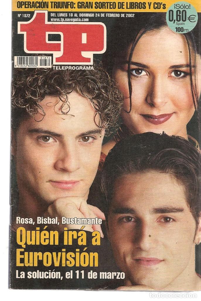 Coleccionismo de revista Teleprograma: TP. TELEPROGRAMA. N&ordm; 1872. . 18 FEBRERO 2002. (P/C33) - Foto 1