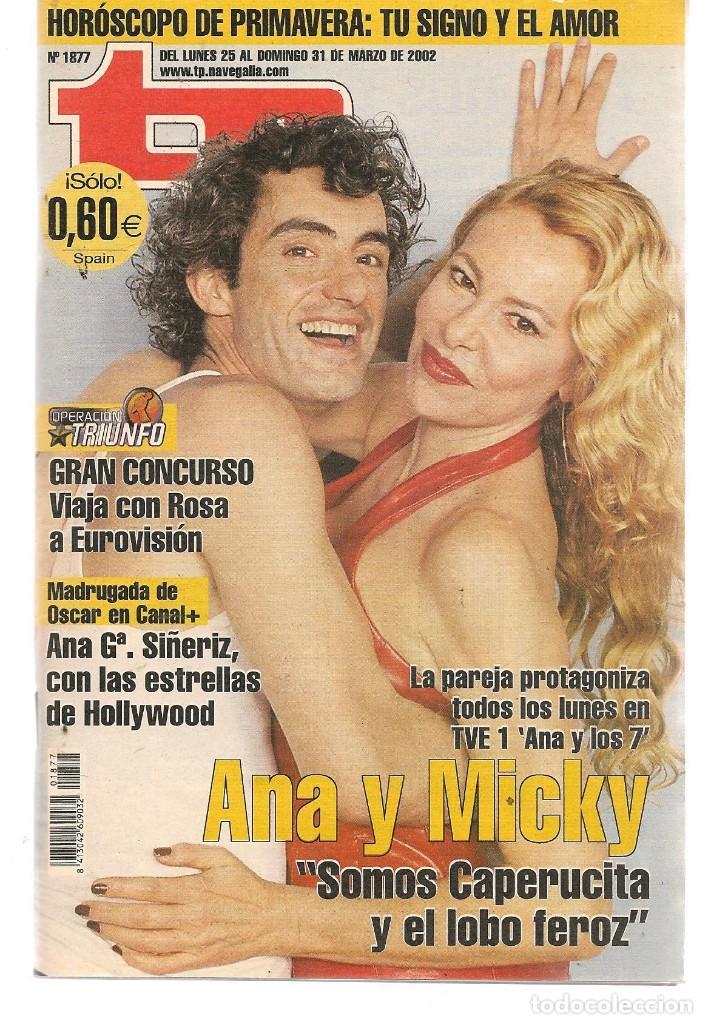Coleccionismo de revista Teleprograma: TP. TELEPROGRAMA. N&ordm; 1877. ANA OBREG&Oacute;N. 25 MARZO 2002. (P/C33) - Foto 1