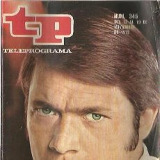 Coleccionismo de Revista Teleprograma: TP TELEPROGRAMA - NUM 345 CHAD EVERETT - 13 AL 19 NOV 1972. Lote 132291618