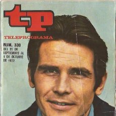 Coleccionismo de Revista Teleprograma: TP TELEPROGRAMA - NUM 338 JAMES BROLIN - 25 SEP AL 1 OCT 1972
