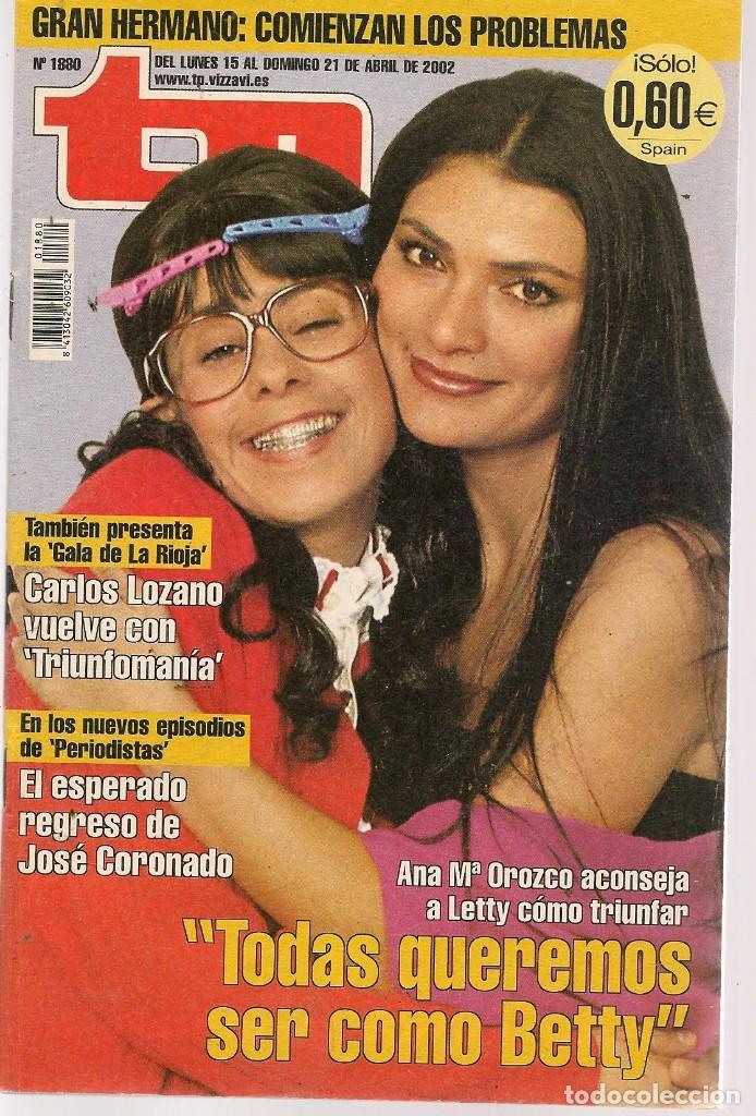 Coleccionismo de revista Teleprograma: TP. TELEPROGRAMA. N&ordm; 1880. 21 ABRIL 2002.(P/C34) - Foto 1