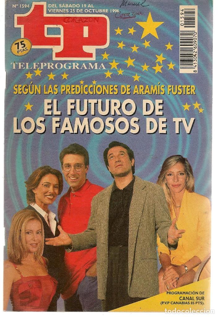Coleccionismo de revista Teleprograma: TP. TELEPROGRAMA. N&ordm; 1594. 25 OCTUBRE 1996. (P/C34) - Foto 1
