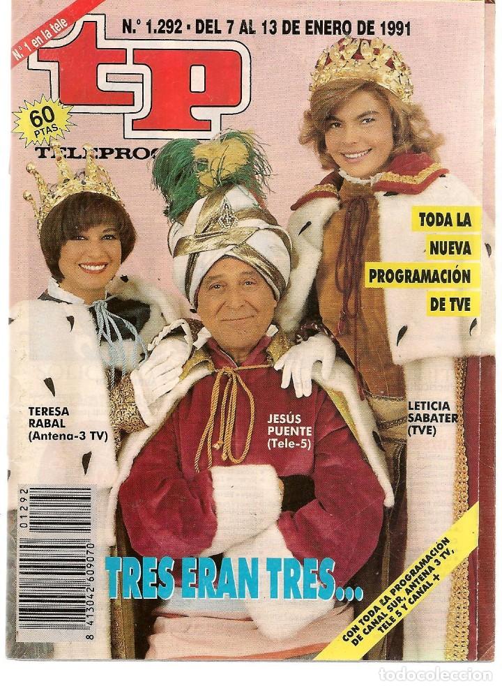 Coleccionismo de revista Teleprograma: TP. TELEPROGRAMA. N&ordm; 1292. 13 ENERO 1991.  (ST/C11) - Foto 1