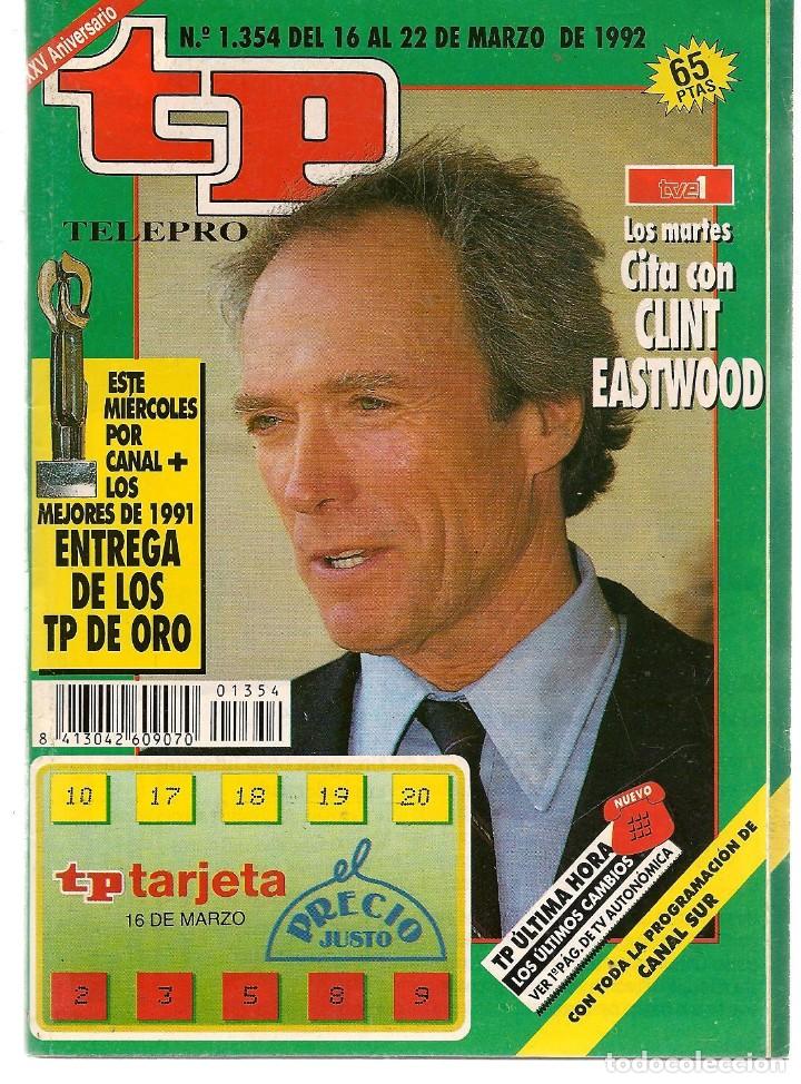 Coleccionismo de revista Teleprograma: TP. TELEPROGRAMA. N&ordm; 1354. 22 MARZO 1992. (ST/C11) - Foto 1