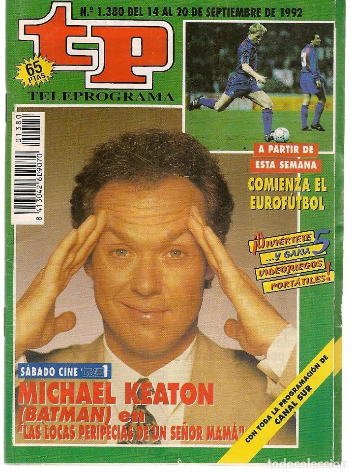 Coleccionismo de revista Teleprograma: TP. TELEPROGRAMA. N&ordm; 1380. 20 SEPTIEMBRE  1992. (ST/C11) - Foto 1
