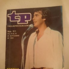 Coleccionismo de Revista Teleprograma: TP TELEPROGRAMA N 911 -DEL 19 AL 25 SEPTIEMBRE 1983 - SERRAT EN DIRECTO DESDE BENIDORM. Lote 146702934
