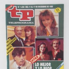 Coleccionismo de Revista Teleprograma: REVISTA TP, TELEPROGRAMA, NUM 1236, AÑO 1989, LO MEJOR Y LO PEOR DEL 89. Lote 146852730