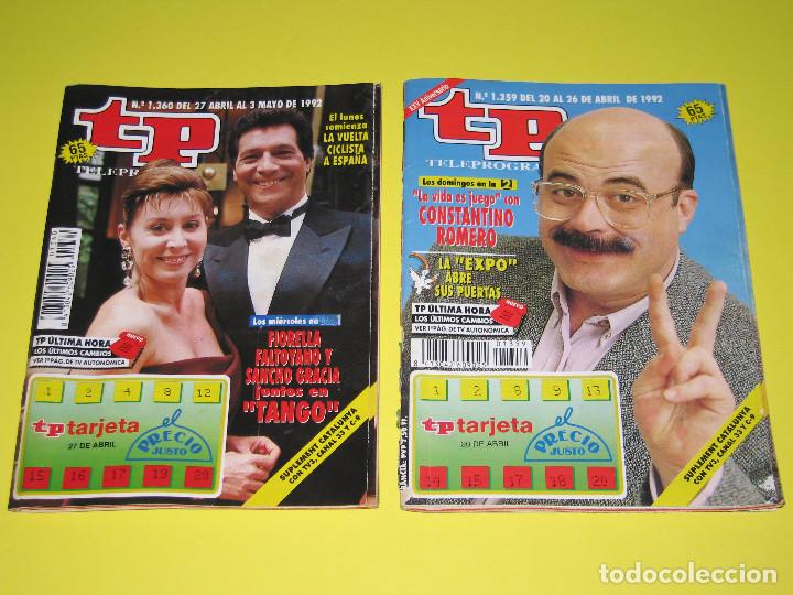 Coleccionismo de revista Teleprograma: LOTE DE 2 - TP - N&Uacute;M. 1359 / 1360 - A&Ntilde;O 1992 - Foto 1