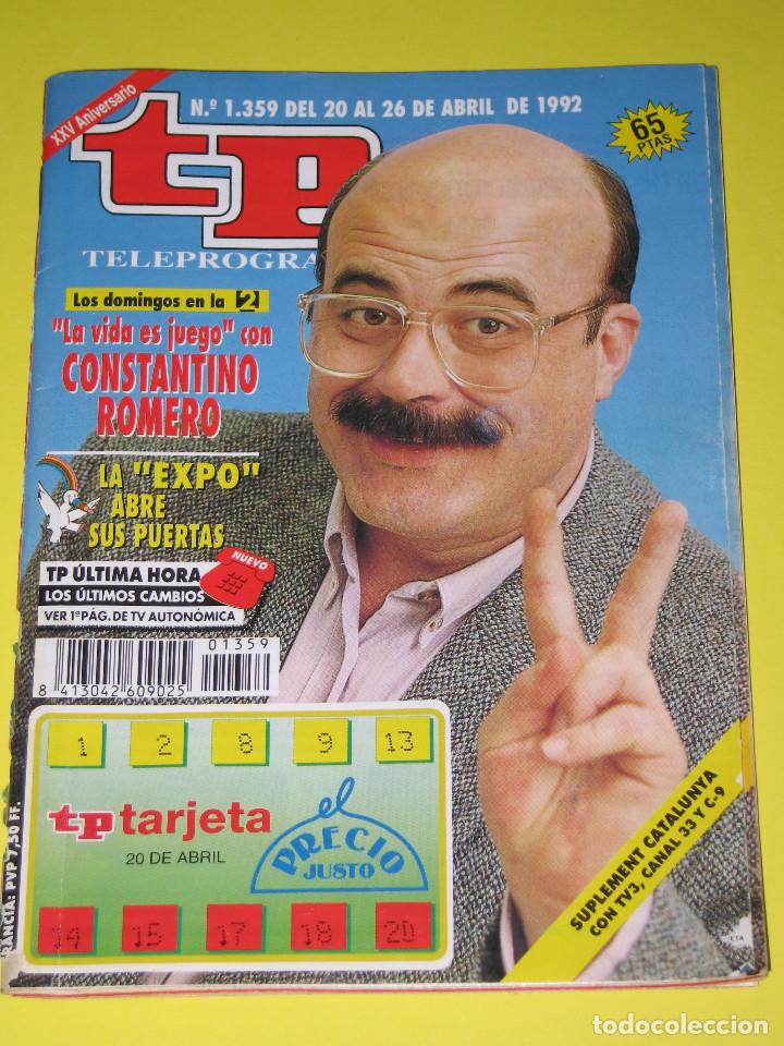 Coleccionismo de revista Teleprograma: LOTE DE 2 - TP - N&Uacute;M. 1359 / 1360 - A&Ntilde;O 1992 - Foto 2