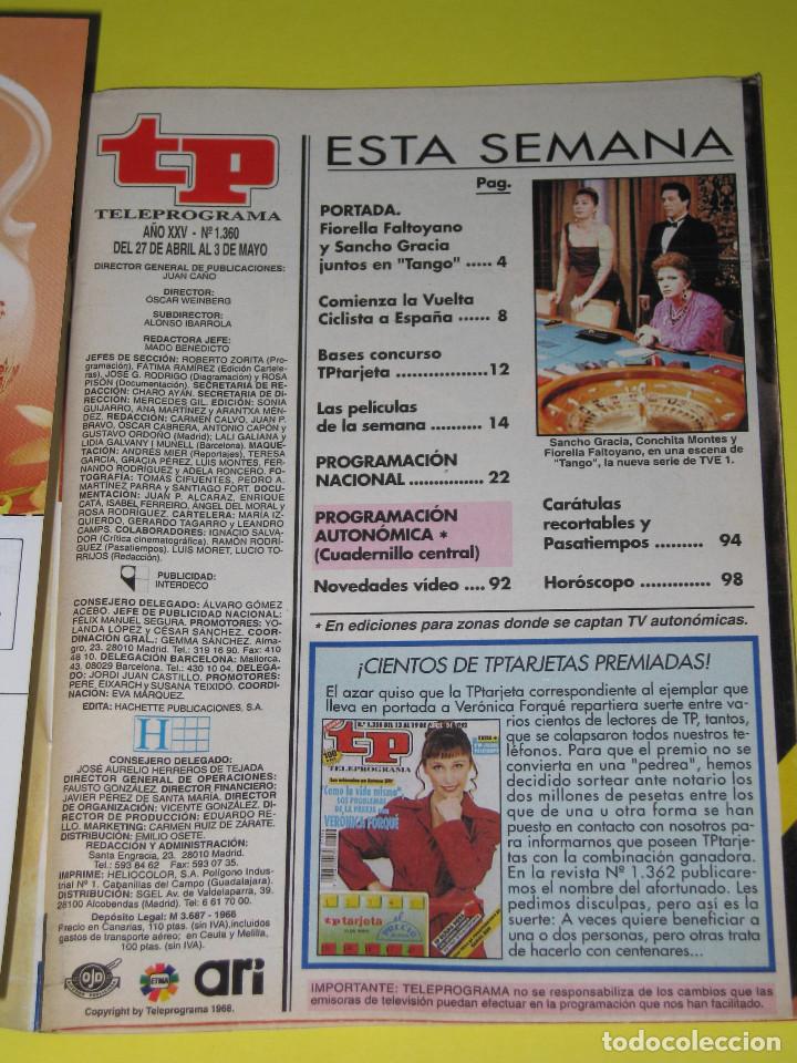Coleccionismo de revista Teleprograma: LOTE DE 2 - TP - N&Uacute;M. 1359 / 1360 - A&Ntilde;O 1992 - Foto 9