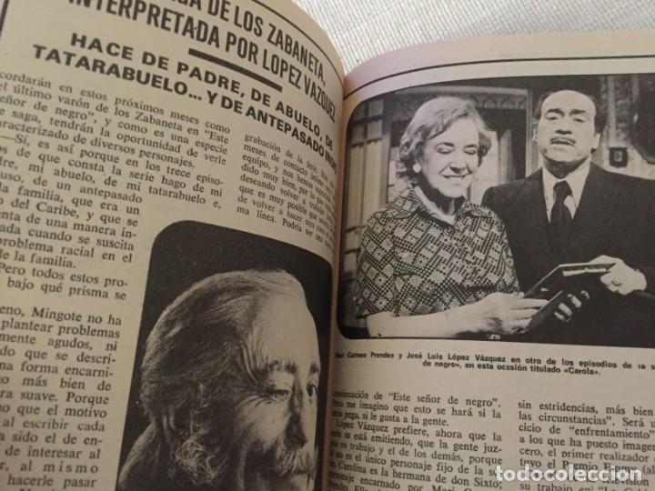 Coleccionismo de revista Teleprograma: TELEPROGRAMA TP ESTE SE&Ntilde;OR DE NEGRO LOPEZ VAZQUEZ LA CASA DE LA PRADERA - Foto 4