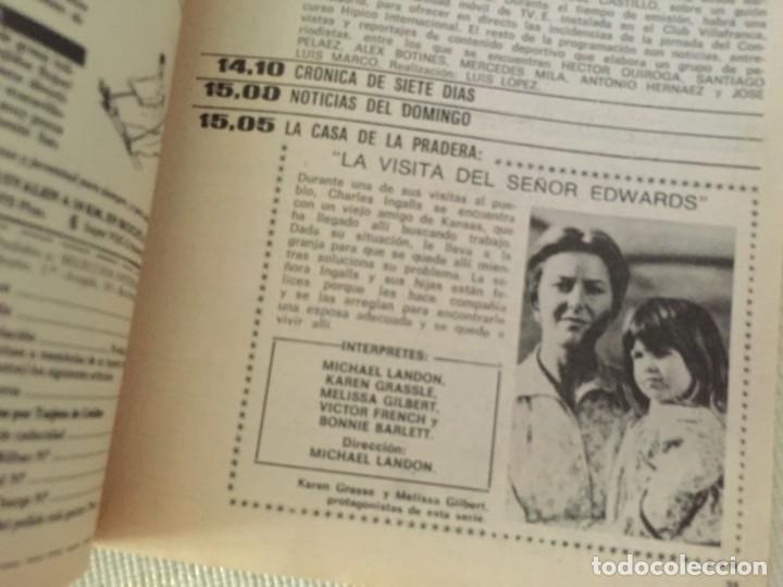 Coleccionismo de revista Teleprograma: TELEPROGRAMA TP ESTE SE&Ntilde;OR DE NEGRO LOPEZ VAZQUEZ LA CASA DE LA PRADERA - Foto 6