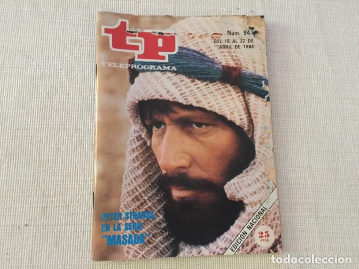 Coleccionismo de revista Teleprograma: TELEPROGRAMA TP MASADA Peter Strauss - Foto 1