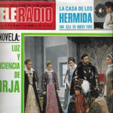 Coleccionismo de Revista Teleprograma: REVISTA TELE RADIO Nº 775, 30 OCTUBRE -5 NOVIEMBRE 1972,BORJA Y LA CASA DE LOS HERMIDAS