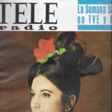Coleccionismo de Revista Teleprograma: REVISTA TELE RADIO Nº 482, 20-26 MARZO 1967, ANTOÑITA MORENO. Lote 194074758