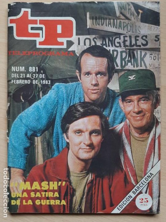 Coleccionismo de revista Teleprograma: REVISTA Teleprograma N&ordm; 881 MASH, Alan Alda (1983) - Foto 1