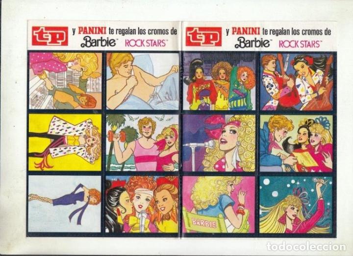Coleccionismo de revista Teleprograma: PEGATINAS TP TELEPROGRAMA PANINI. BARBIE, ROCK STARS. - Foto 1