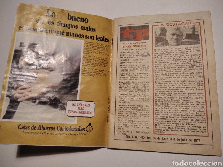 Coleccionismo de revista Teleprograma: tp Teleprograma n482 - Foto 2