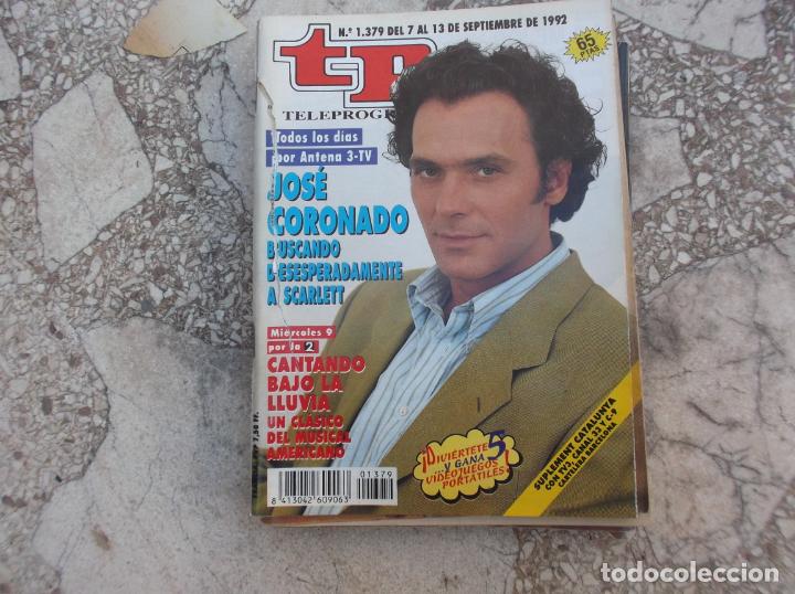 Coleccionismo de revista Teleprograma: tp n&ordm; 1379, 1992, jose coronado - Foto 1