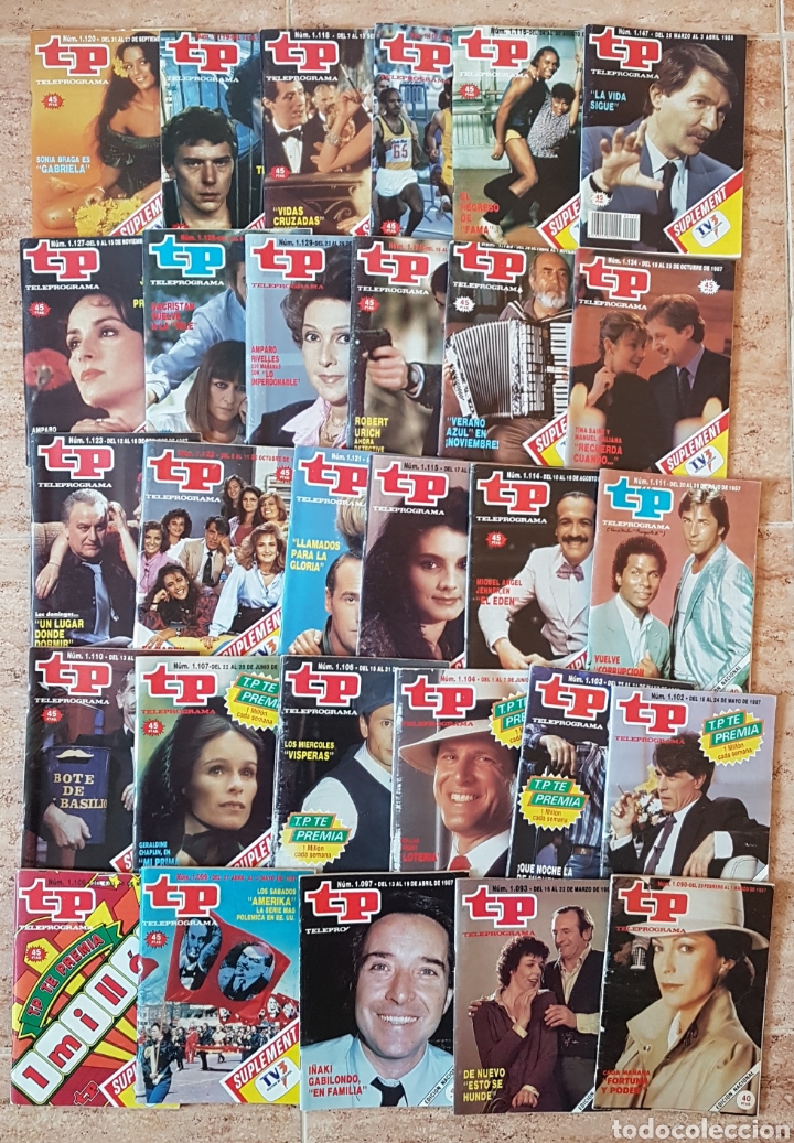 Coleccionismo de Revista Teleprograma: Lote de 29 TPs Teleprograma de 1987 TVE - Foto 1 - 258094615