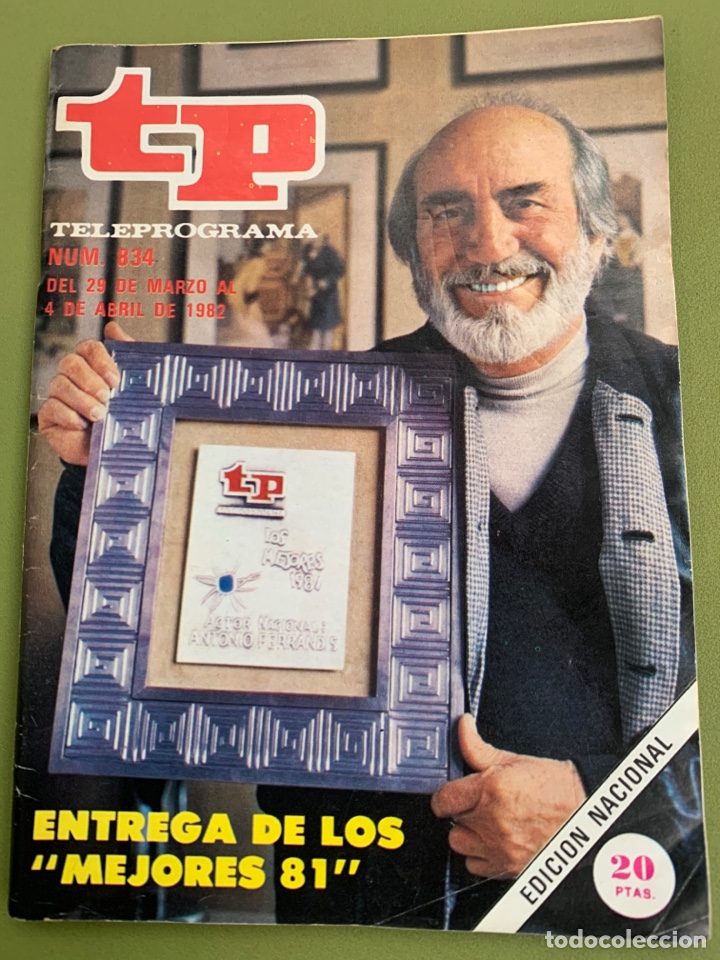 Coleccionismo de revista Teleprograma: Revista tp teleprograma 834 chanquete - Foto 1