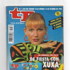 Coleccionismo de Revista Teleprograma: TP. TELEPROGRAMA. Nº 1384. DE FIESTA CON XUXA. 10 OCTUBRE 1992. Lote 357240165