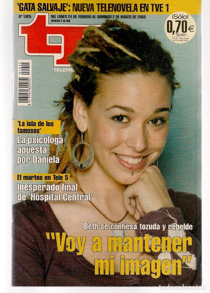 Coleccionismo de revista Teleprograma: TP. TELEPROGRAMA. N&ordm; 1925. LA ISLA DE LOS FAMOSOS. 2 MARZO, 2003(C/A101) - Foto 1