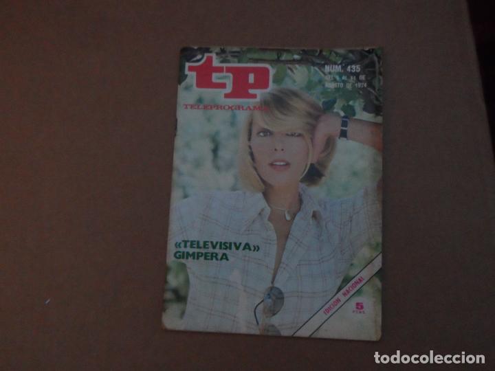 Coleccionismo de revista Teleprograma: TP TELEPROGRAMA N&ordm; 435 TERESA GIMPERA AGOSTO 1974 - Foto 1