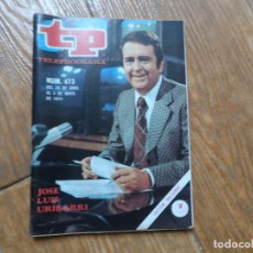 Coleccionismo de Revista Teleprograma: TP TELEPROGRAMA Nº 473 JOSE LUIS URIBARRI ABRIL 1975. Lote 298759668