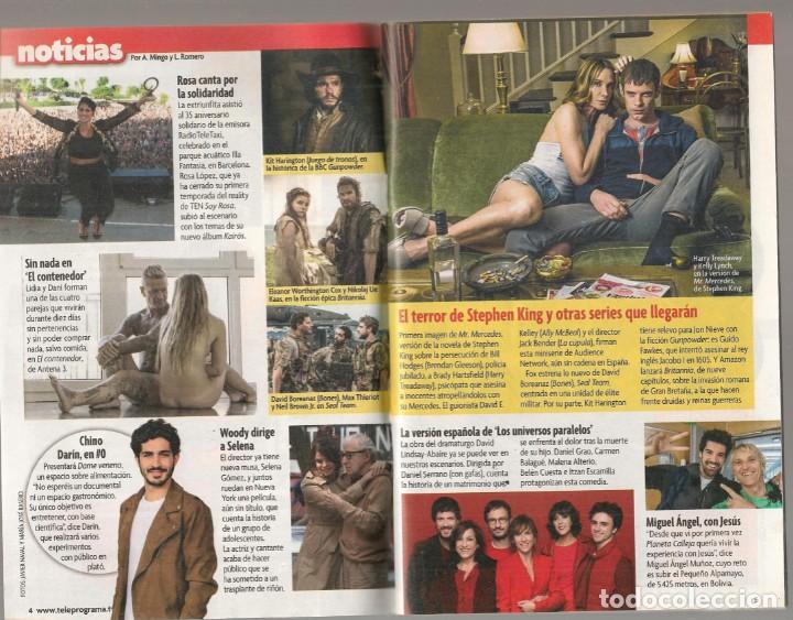 Coleccionismo de revista Teleprograma: TP. TELEPROGRAMA. N&ordm; 2686. MASTERCHEF / CELEBRITY 2. 1 OCTUBRE 2017 (C/A16) - Foto 3
