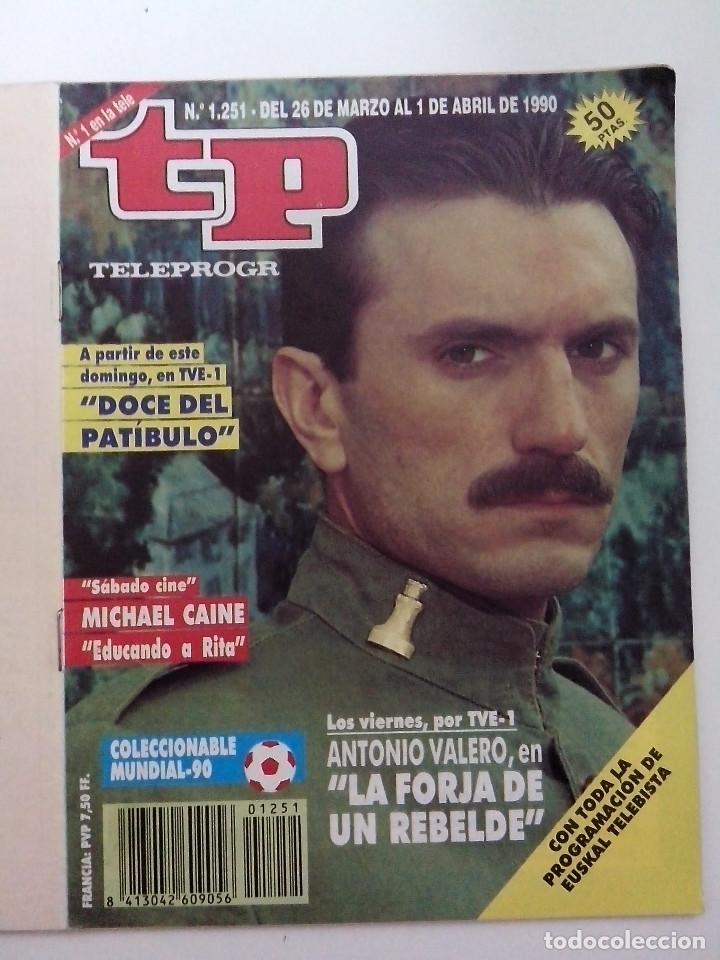 Coleccionismo de revista Teleprograma: REVISTA TP TELEPROGRAMA A&Ntilde;O 1990 N&ordm; 1251 MICHAEL CAIN &rdquo;EDUCANDO A RITA&rdquo; - Foto 1