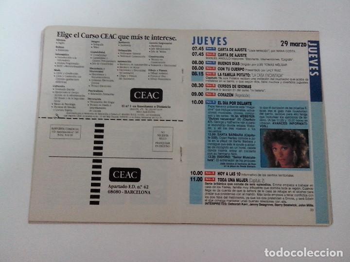 Coleccionismo de revista Teleprograma: REVISTA TP TELEPROGRAMA A&Ntilde;O 1990 N&ordm; 1251 MICHAEL CAIN &rdquo;EDUCANDO A RITA&rdquo; - Foto 2