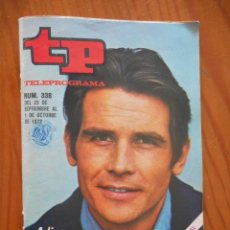 Coleccionismo de Revista Teleprograma: TP TELEPROGRAMA Nº 338, SEPTIEMBRE DE 1972. JAMES BROLIN. BUEN ESTADO. Lote 313743733