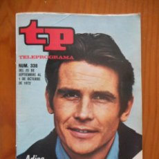 Coleccionismo de Revista Teleprograma: TP TELEPROGRAMA Nº 338, SEPTIEMBRE DE 1972. JAMES BROLIN. BUEN ESTADO. Lote 313743808