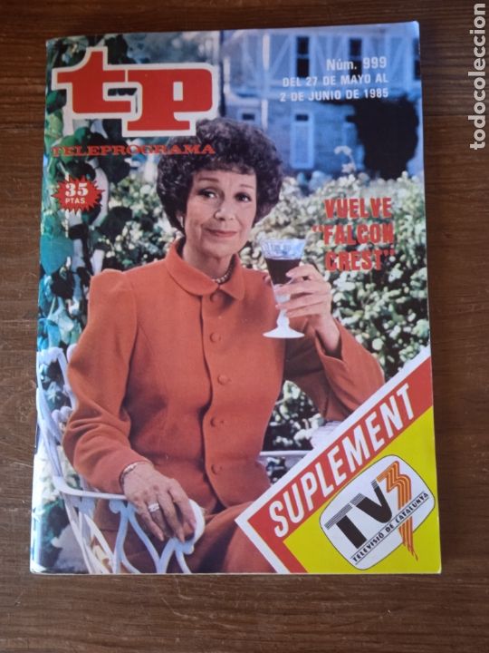 Coleccionismo de revista Teleprograma: Teleprograma Vuelve Falcon Crest - Foto 1