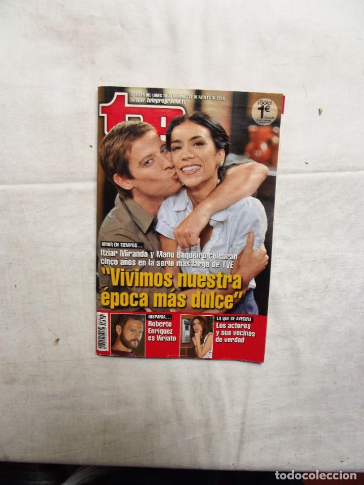 Coleccionismo de revista Teleprograma: REVISTA TP TELEPROGRAMA N&ordm; 2.315 AGOSTO 2010 - Foto 1