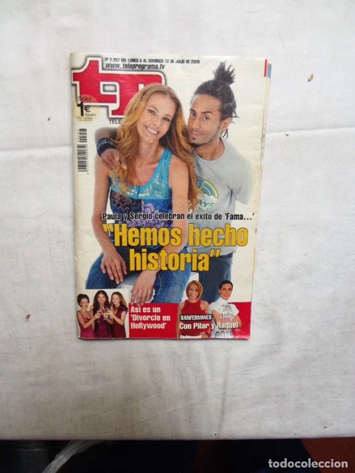 Coleccionismo de revista Teleprograma: REVISTA TP TELEPROGRAMA N&ordm; 2.257 JULIO 2009 - Foto 1