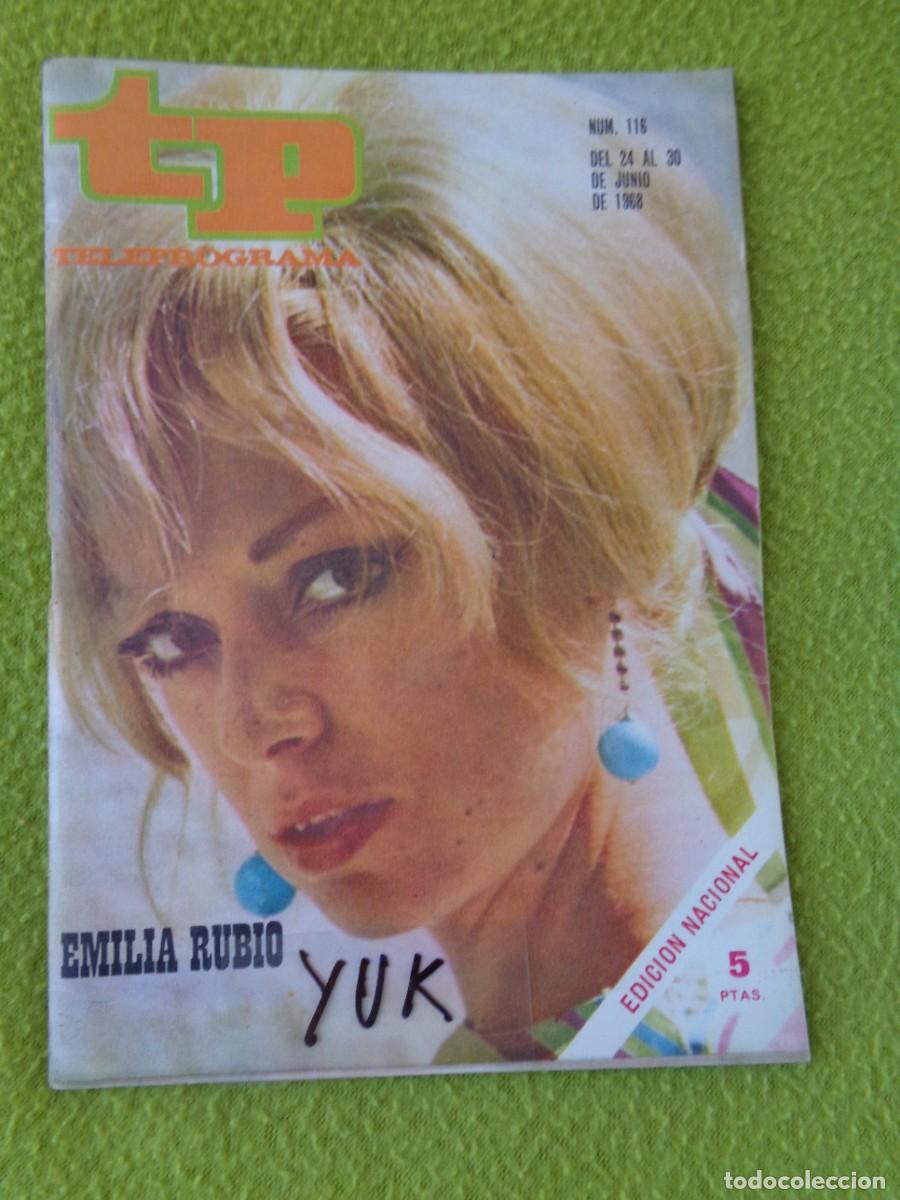 Coleccionismo de revista Teleprograma: TP. TELEPROGRAMA. N&ordm; 116 ---- EMILIA RUBIO. - Foto 1