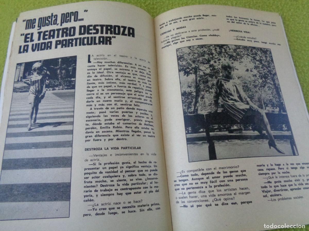 Coleccionismo de revista Teleprograma: TP. TELEPROGRAMA. N&ordm; 116 ---- EMILIA RUBIO. - Foto 4