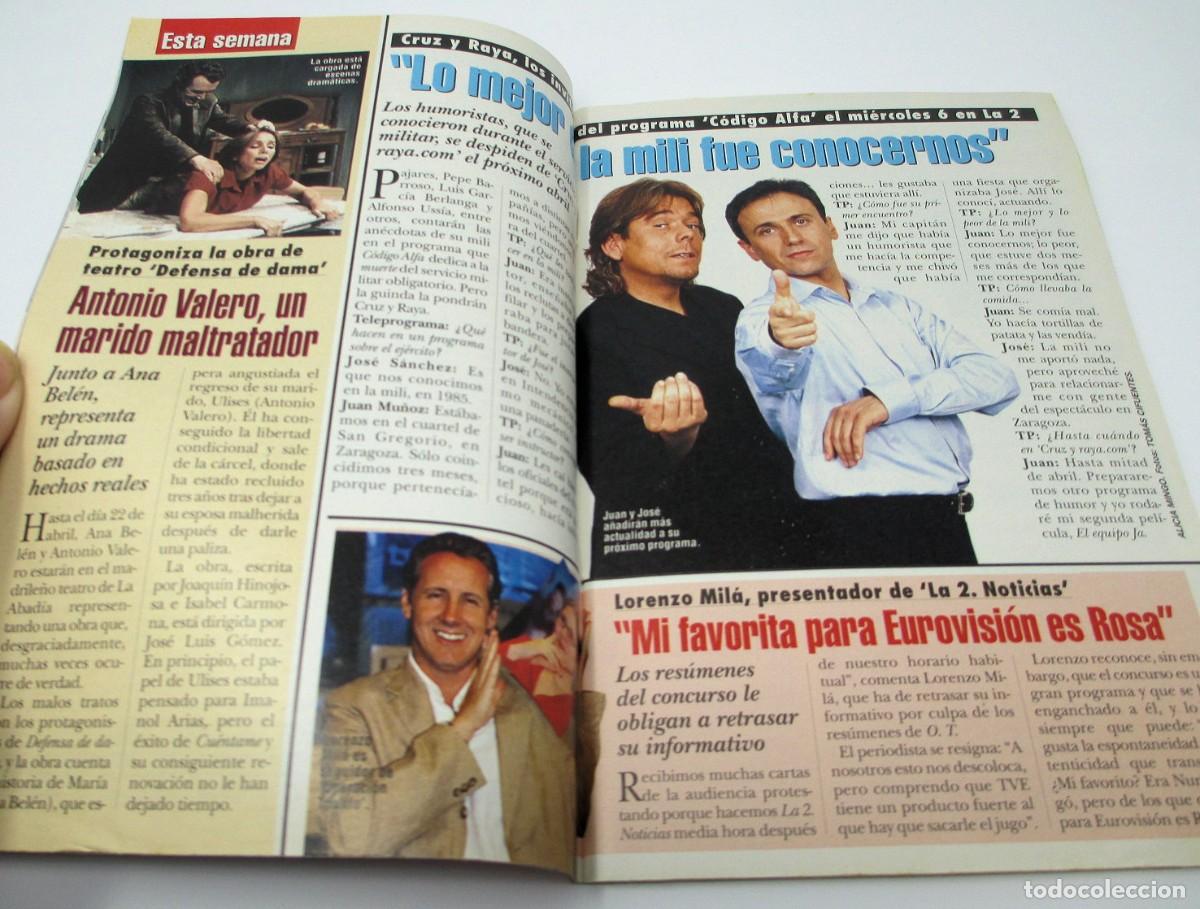 Coleccionismo de revista Teleprograma: TP Teleprograma n&ordm; 1874 de Marzo de 2002 - Foto 3