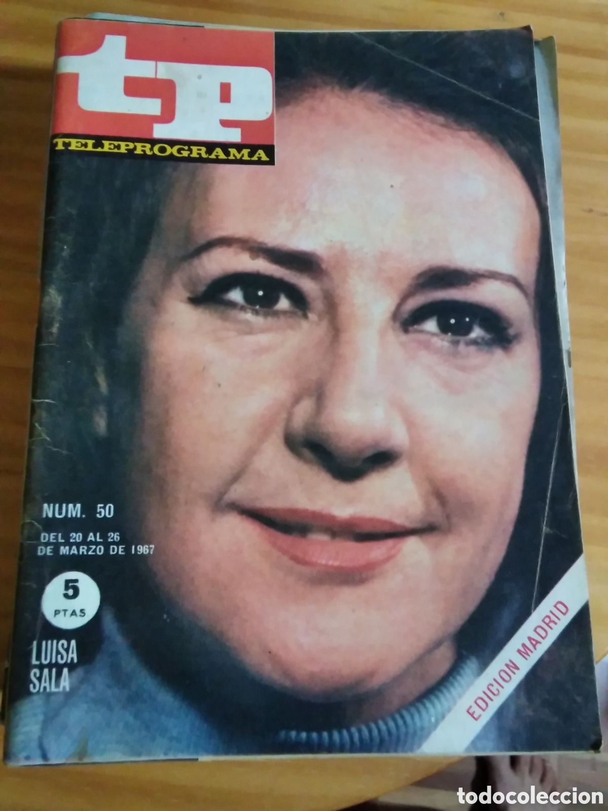 Coleccionismo de revista Teleprograma: Teleprograma n&uacute;mero 50 (20 al 26 marzo 1967) luisa sala - Foto 1