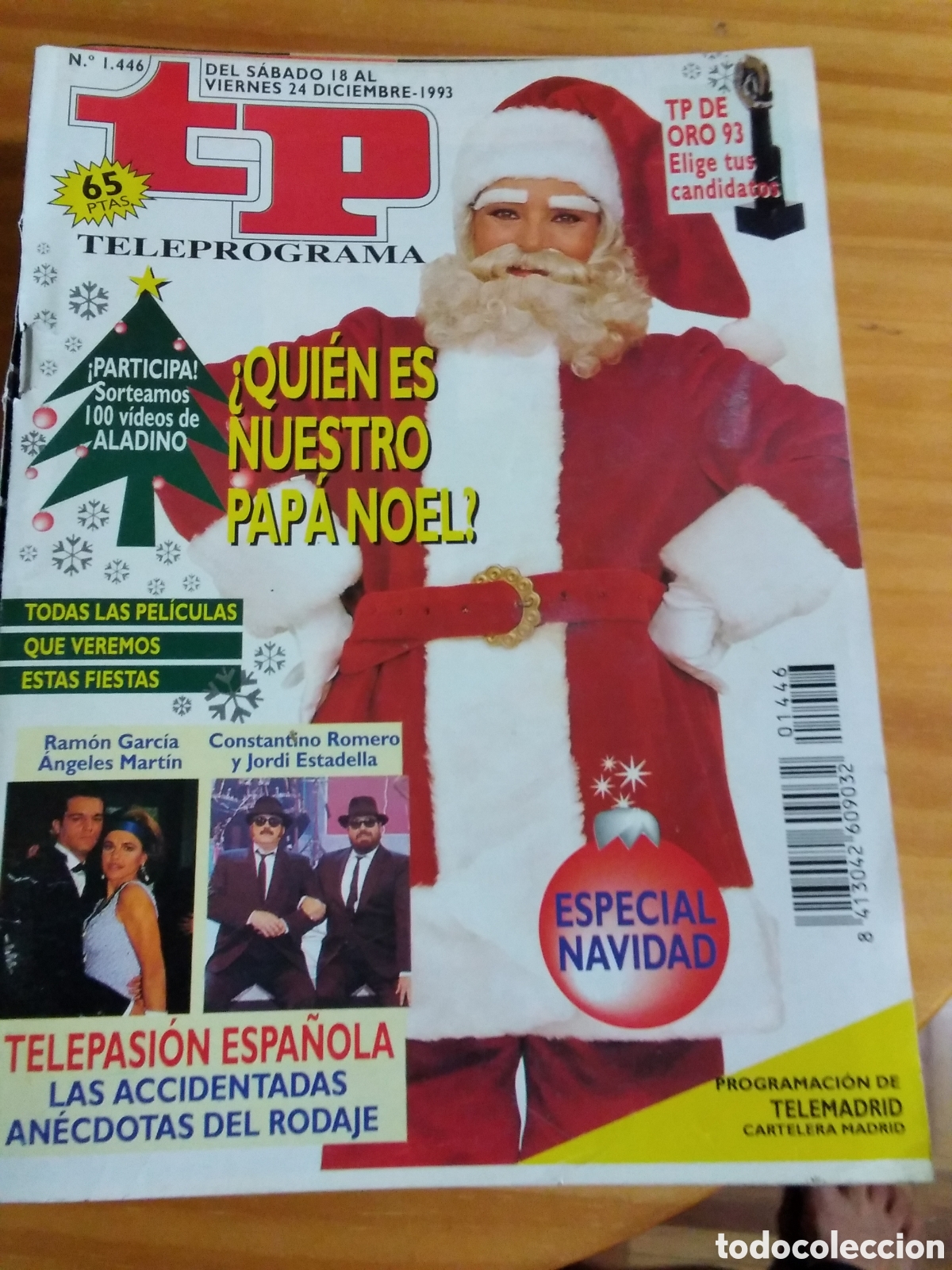 Coleccionismo de revista Teleprograma: Teleprograma n&uacute;mero 1446 (18 al 24 diciembre 1993) - Foto 1