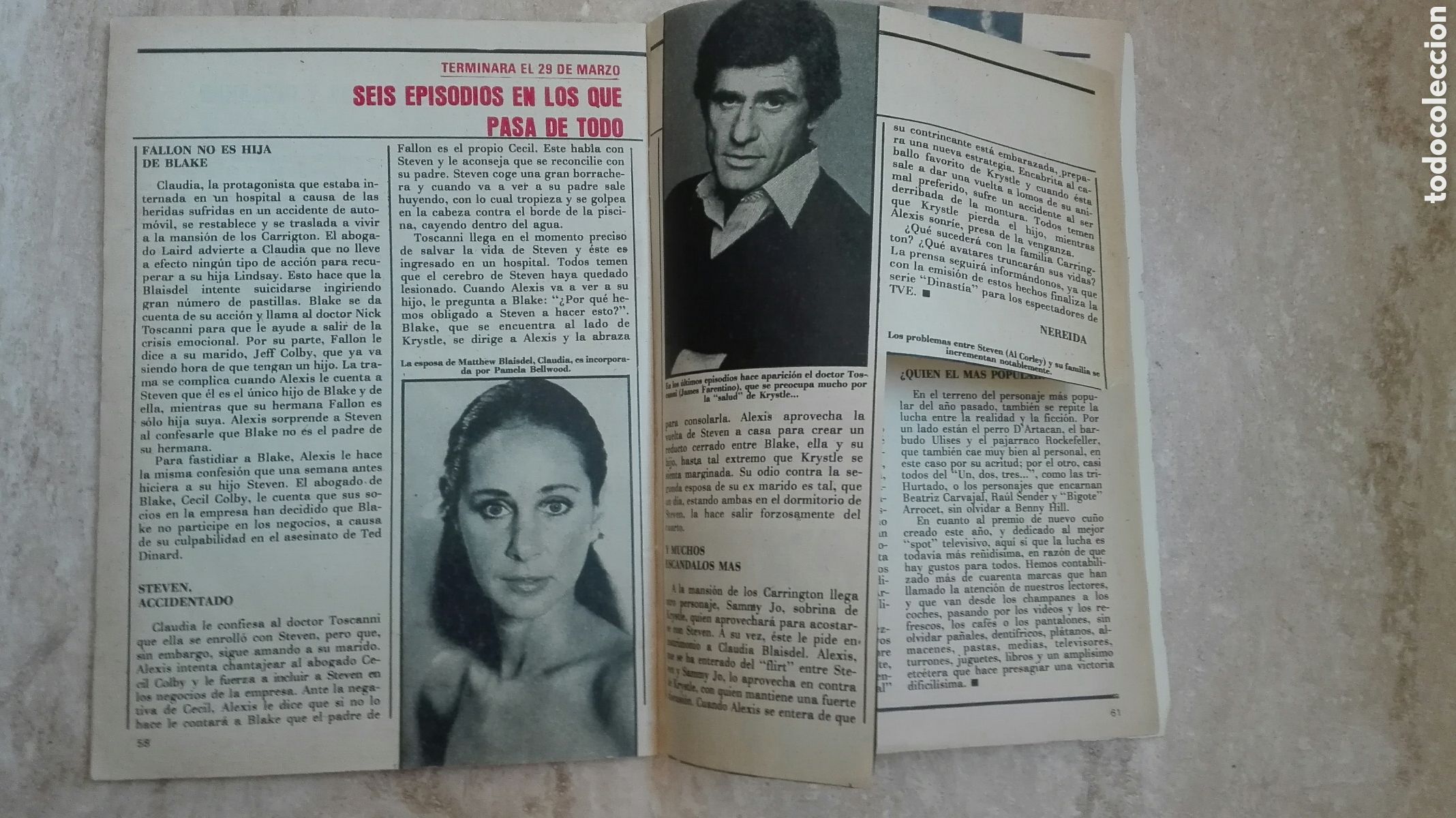 Coleccionismo de revista Teleprograma: tp Teleprograma n&deg; 882 Dinastia el final - Foto 3
