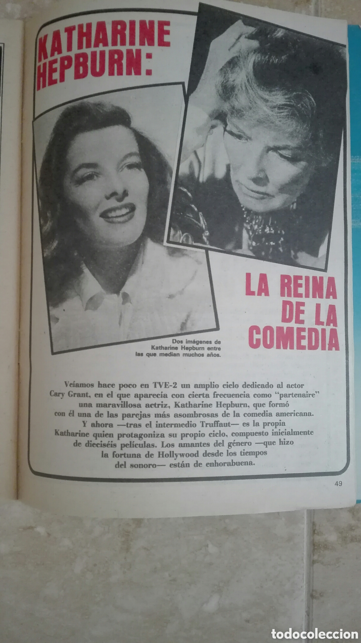 Coleccionismo de revista Teleprograma: tp Teleprograma n&deg; 791 Katharine Hepburn - Foto 2