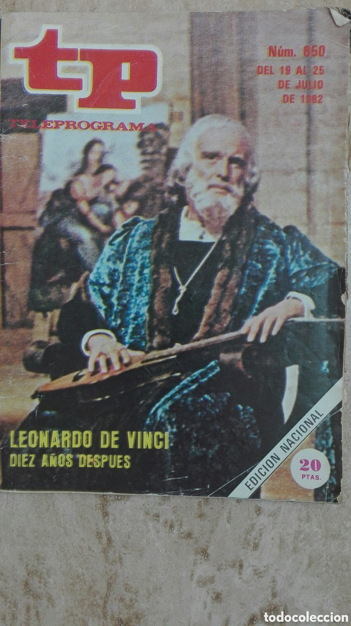 Coleccionismo de revista Teleprograma: tp Teleprograma n&deg;850 Leonardo da Vinci con Philippe Leroy - Foto 1