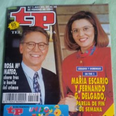 Coleccionismo de Revista Teleprograma: TP TELEPROGRAMA NÚMERO 1403 MARÍA ESCARIO Y FERNANDO G. DELGADO
