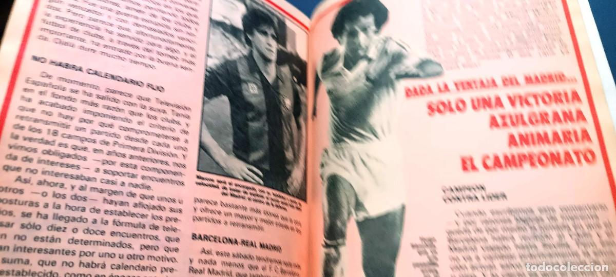 Coleccionismo de revista Teleprograma: TELEPROGRAMA TP NUM 1022. BAR&Ccedil;A R.MADRID .1985. BUEN ESTADO. - Foto 3
