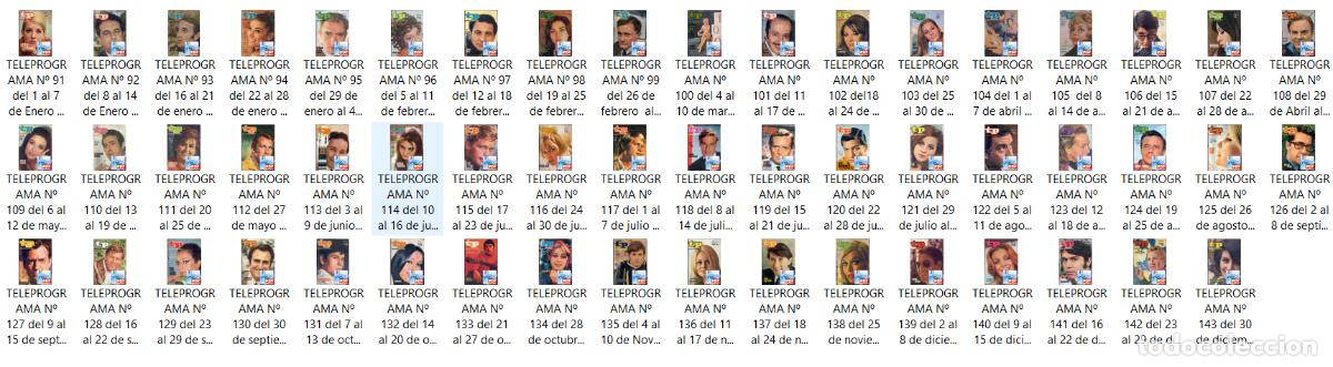 Coleccionismo de revista Teleprograma: TELEPROGRAMA A&Ntilde;O 1968 COMPLETO (LOTE DE 52 NUMEROS) - Foto 2